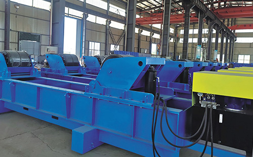 2000t行走組對+環(huán)焊滾輪架