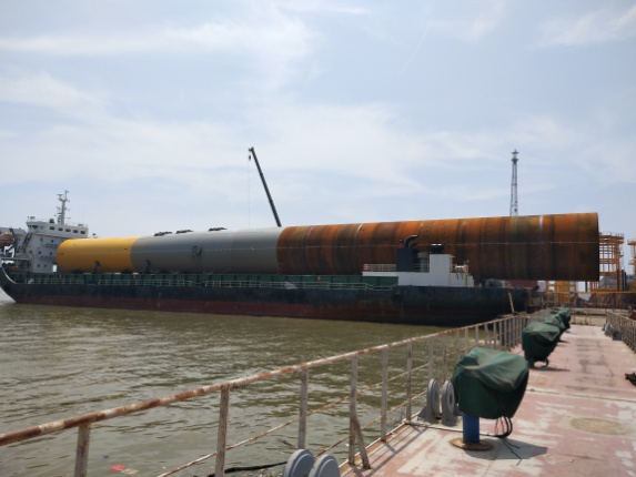 中山基地完成第十二套單樁裝船交付 再創(chuàng)時(shí)效記錄