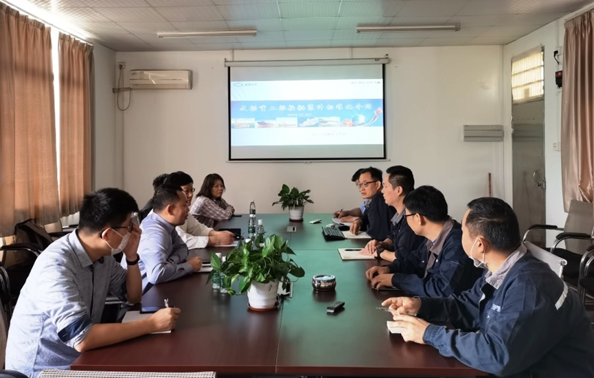 集團建模辦調(diào)研重工舾裝件標準化、自動化工作